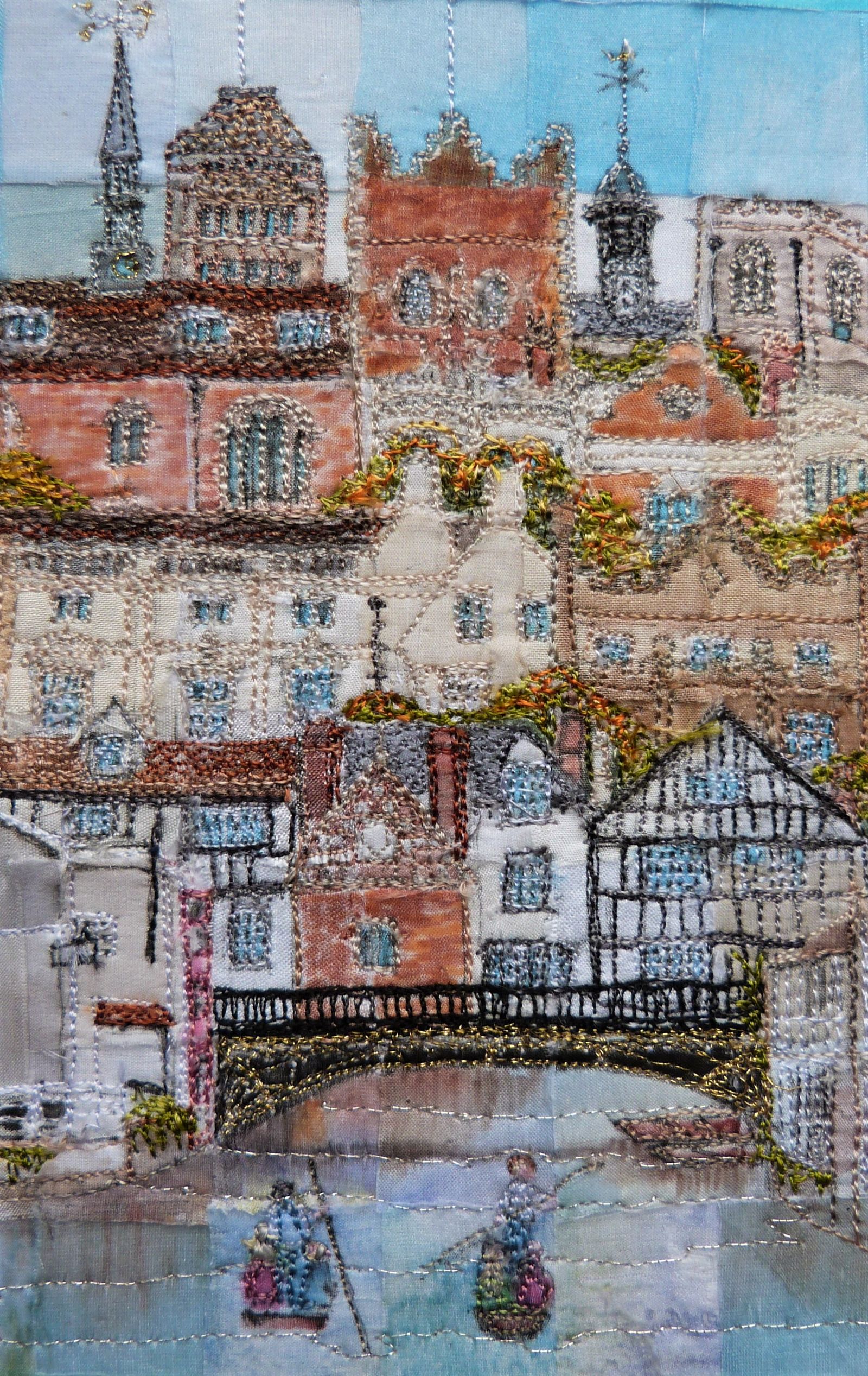 Images of Cambridge, Magdalene Bridge & Punts, Autumn Colours